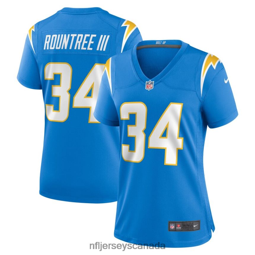 Women Los Angeles Chargers Larry Rountree III Nike Powder Blue Player Game Jersey Clothing NFL TBXFR66752