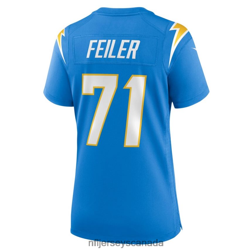 Women Los Angeles Chargers Matt Feiler Nike Powder Blue Game Player Jersey Clothing NFL TBXFR66622