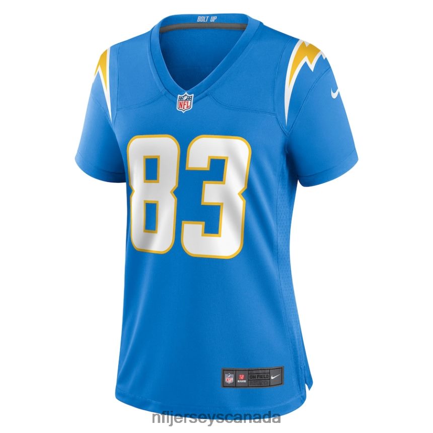 Women Los Angeles Chargers Michael Bandy Nike Powder Blue Player Game Jersey Clothing NFL TBXFR66601