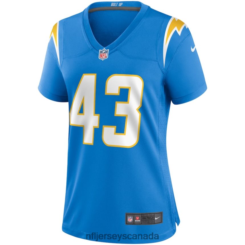 Women Los Angeles Chargers Michael Davis Nike Powder Blue Game Jersey Clothing NFL TBXFR65962