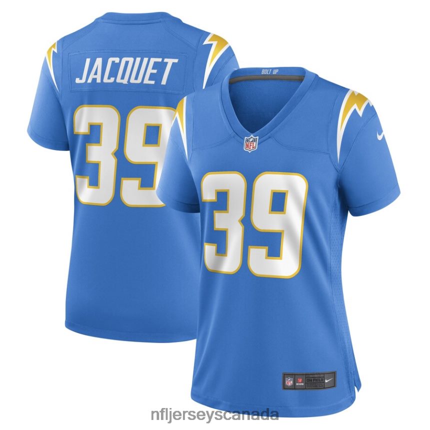 Women Los Angeles Chargers Michael Jacquet Nike Powder Blue Game Player Jersey Clothing NFL TBXFR66611