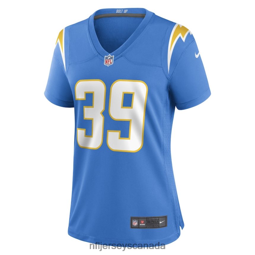 Women Los Angeles Chargers Michael Jacquet Nike Powder Blue Game Player Jersey Clothing NFL TBXFR66611