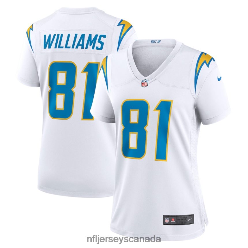 Women Los Angeles Chargers Mike Williams Nike White Game Jersey Clothing NFL TBXFR63263