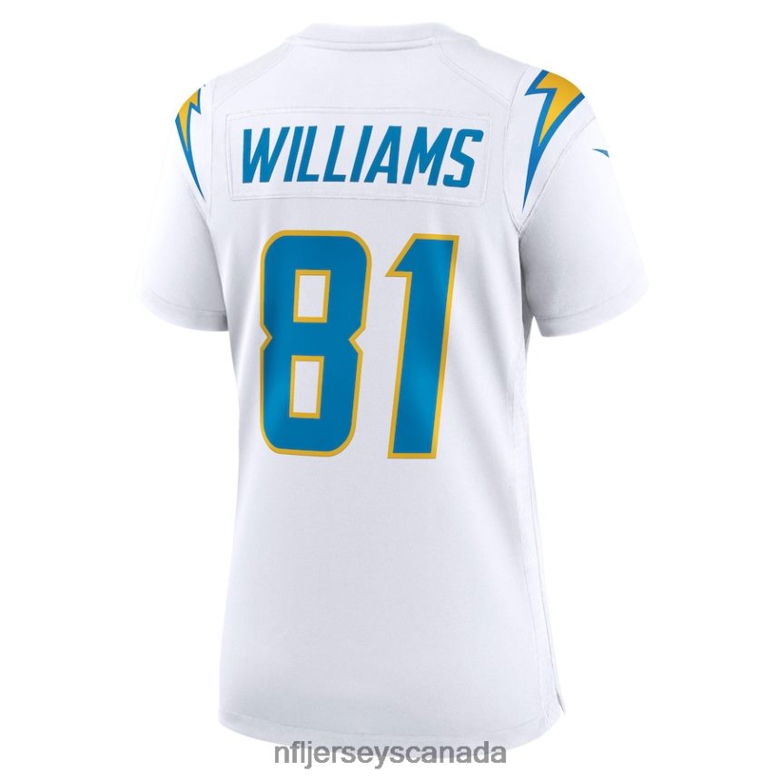 Women Los Angeles Chargers Mike Williams Nike White Game Jersey Clothing NFL TBXFR63263