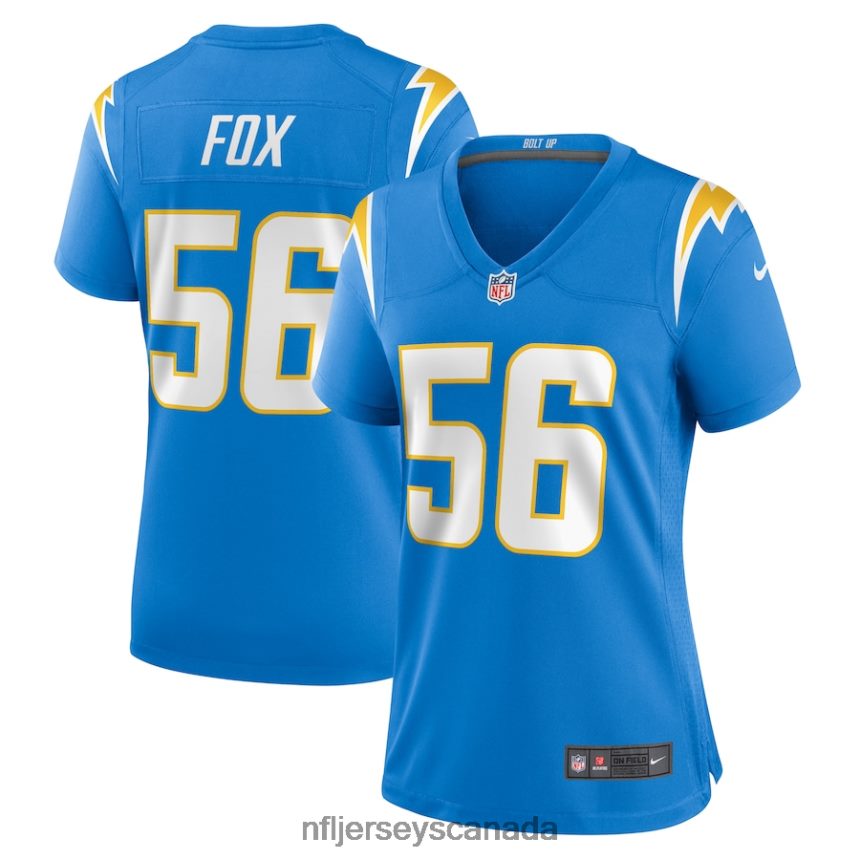 Women Los Angeles Chargers Morgan Fox Nike Powder Blue Player Game Jersey Clothing NFL TBXFR64864