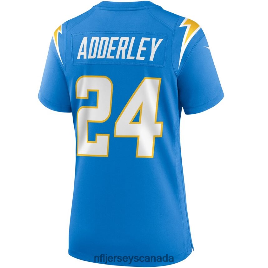 Women Los Angeles Chargers Nasir Adderley Nike Powder Blue Game Jersey Clothing NFL TBXFR65679