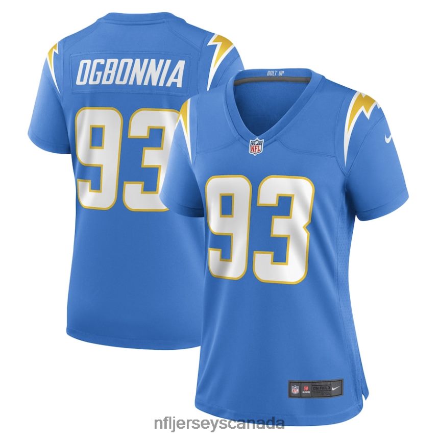 Women Los Angeles Chargers Otito Ogbonnia Nike Powder Blue Game Player Jersey Clothing NFL TBXFR66544