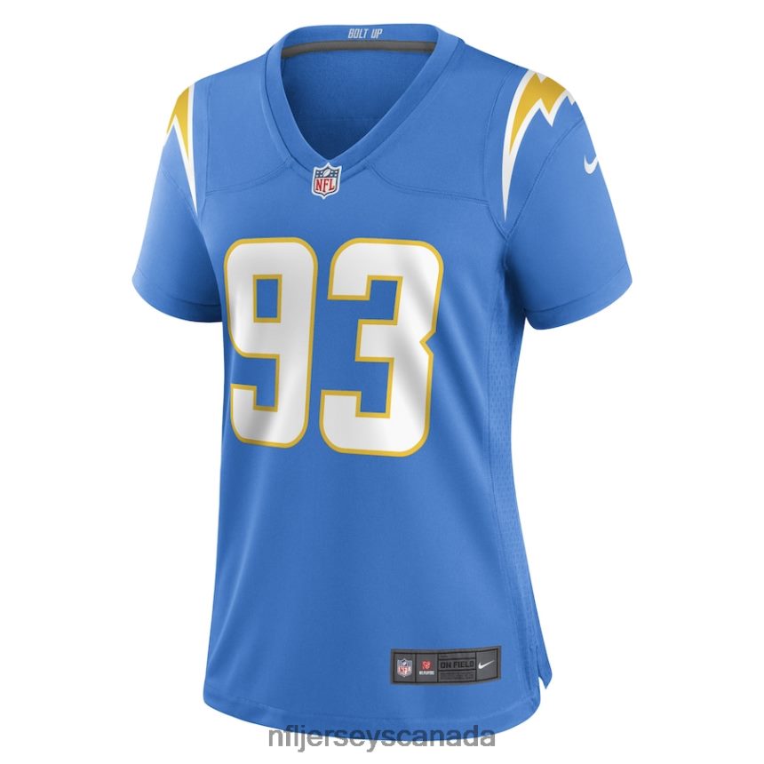 Women Los Angeles Chargers Otito Ogbonnia Nike Powder Blue Game Player Jersey Clothing NFL TBXFR66544