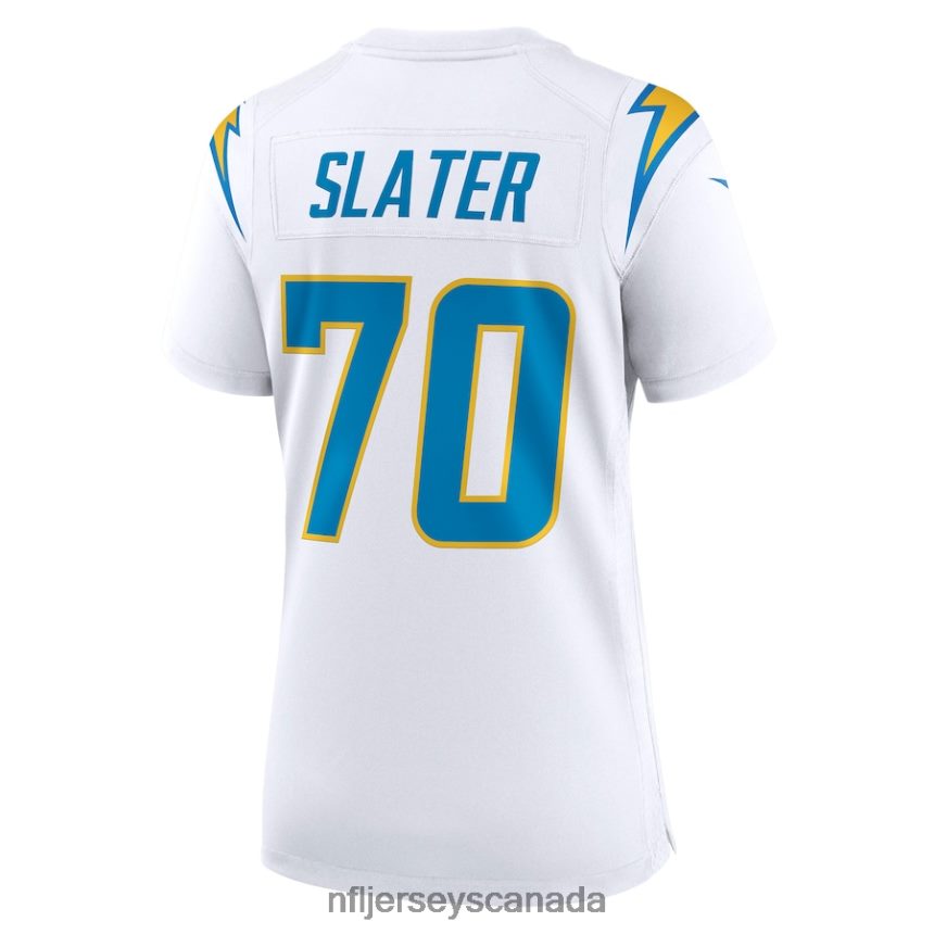 Women Los Angeles Chargers Rashawn Slater Nike White Game Jersey Clothing NFL TBXFR65991