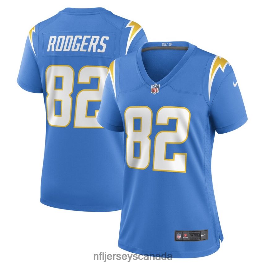 Women Los Angeles Chargers Richard Rodgers Nike Powder Blue Game Player Jersey Clothing NFL TBXFR66854