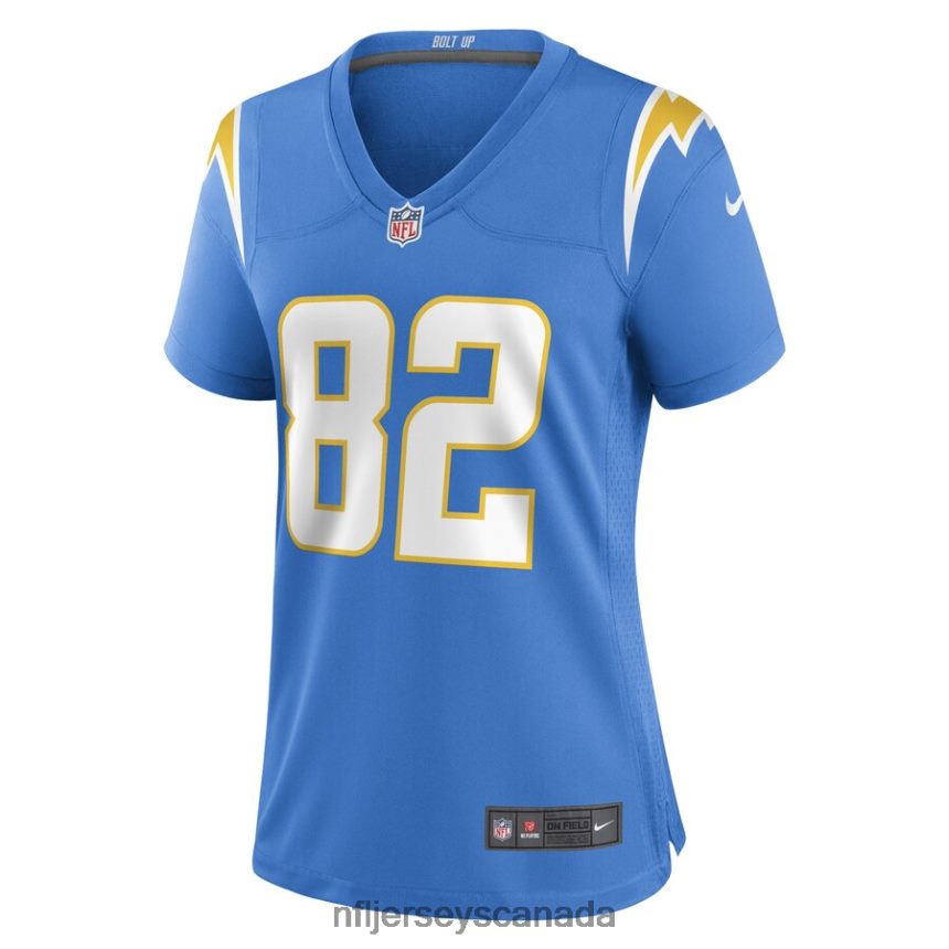 Women Los Angeles Chargers Richard Rodgers Nike Powder Blue Game Player Jersey Clothing NFL TBXFR66854