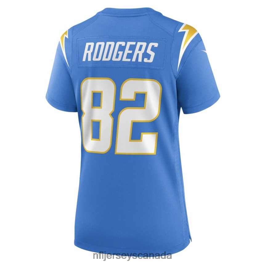 Women Los Angeles Chargers Richard Rodgers Nike Powder Blue Game Player Jersey Clothing NFL TBXFR66854