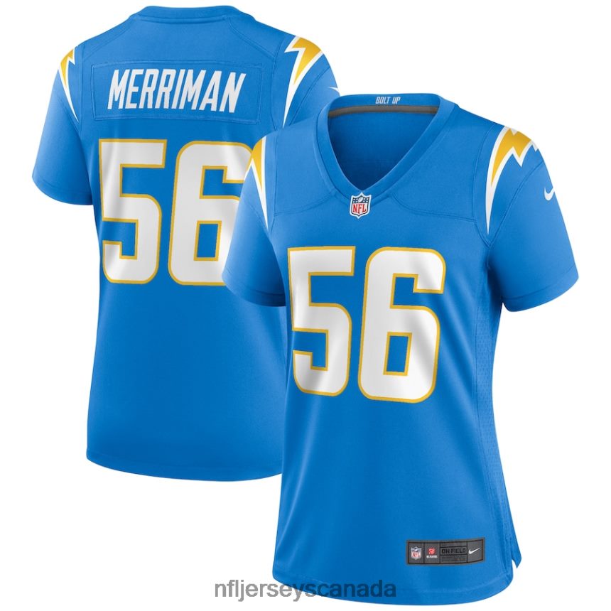 Women Los Angeles Chargers Shawne Merriman Nike Powder Blue Game Retired Player Jersey Clothing NFL TBXFR66330