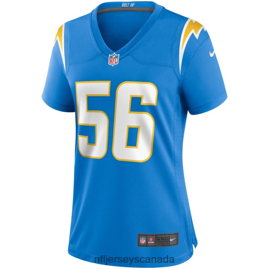 Women Los Angeles Chargers Shawne Merriman Nike Powder Blue Game Retired Player Jersey Clothing NFL TBXFR66330