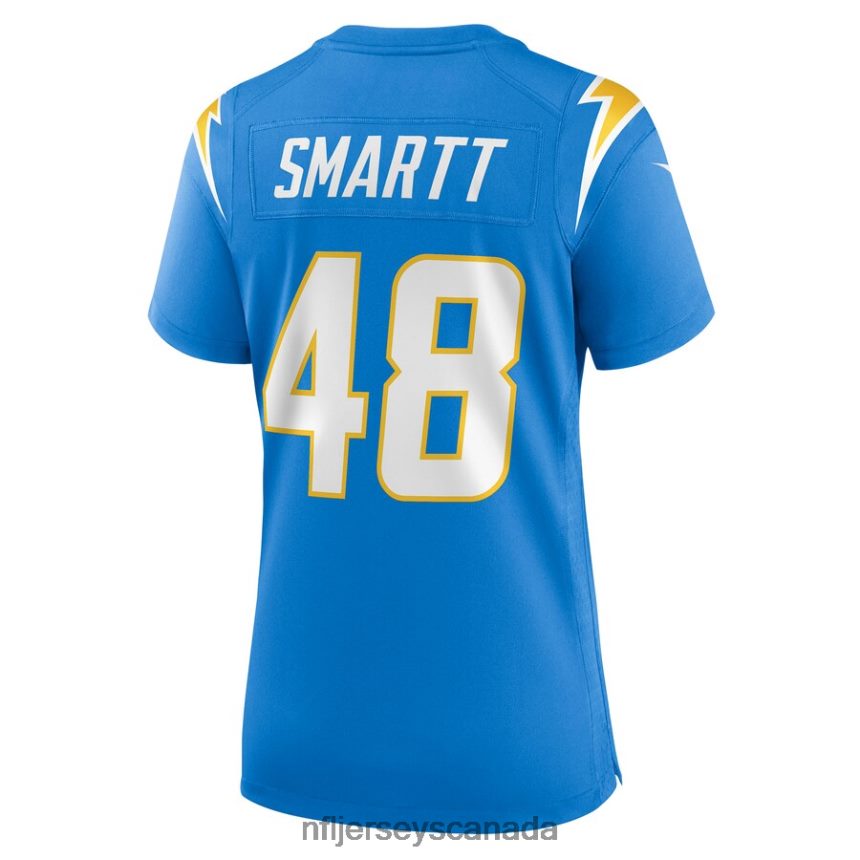 Women Los Angeles Chargers Stone Smartt Nike Powder Blue Game Player Jersey Clothing NFL TBXFR65941