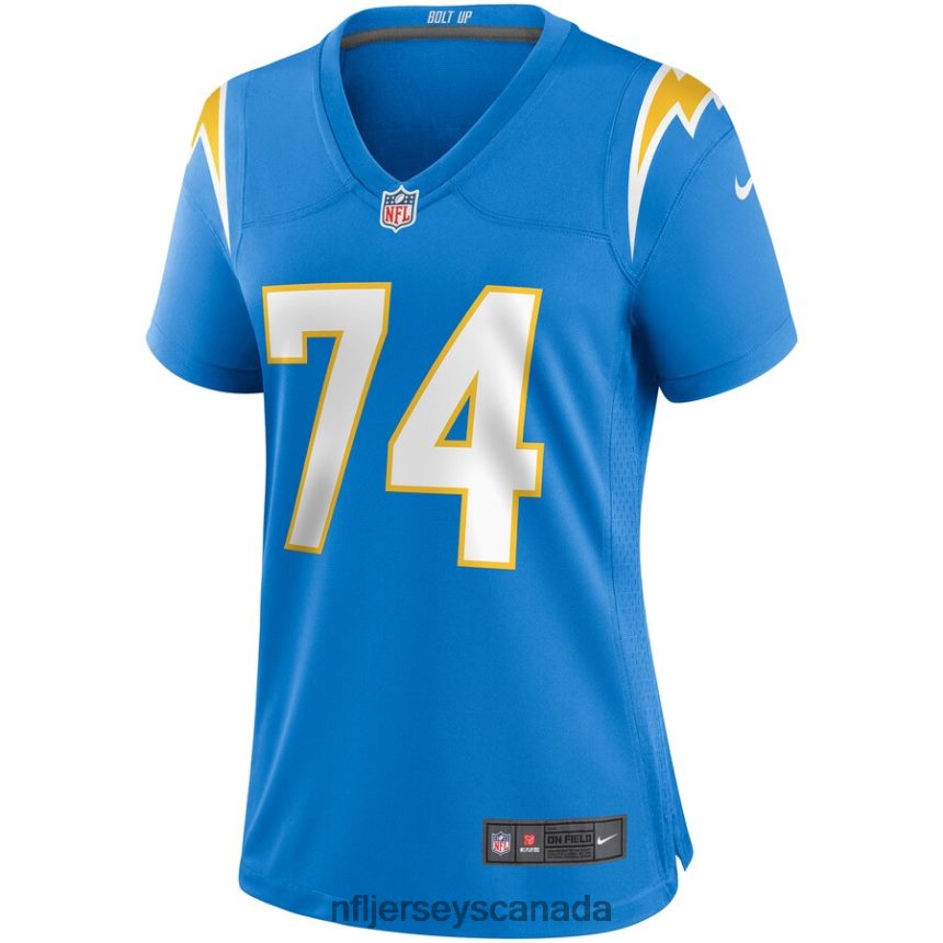 Women Los Angeles Chargers Storm Norton Nike Powder Blue Game Jersey Clothing NFL TBXFR65606