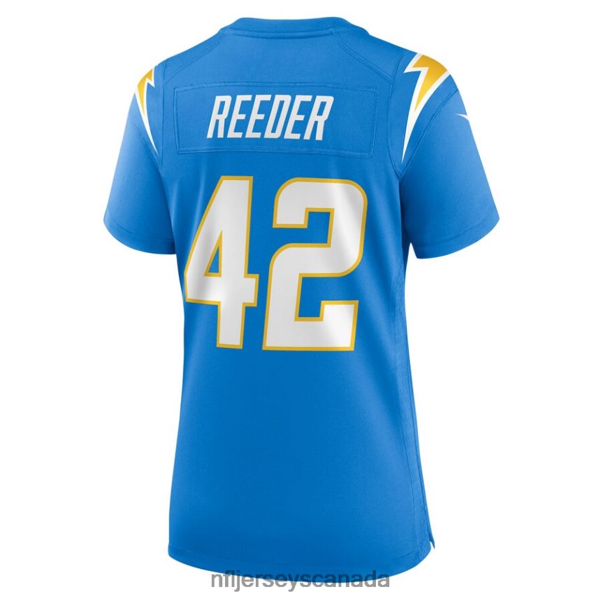 Women Los Angeles Chargers Troy Reeder Nike Powder Blue Game Jersey Clothing NFL TBXFR66296