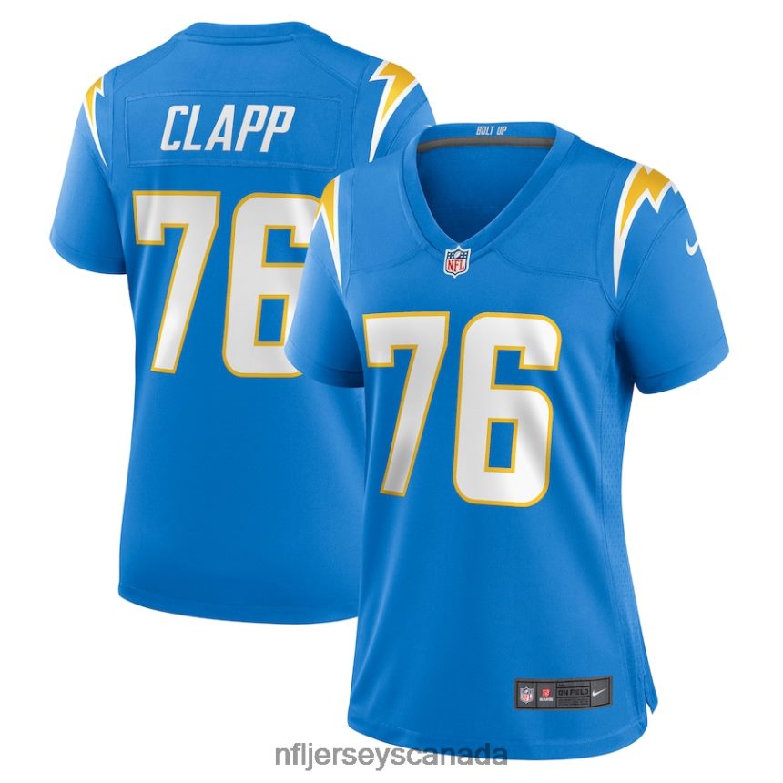 Women Los Angeles Chargers Will Clapp Nike Powder Blue Game Jersey Clothing NFL TBXFR66895