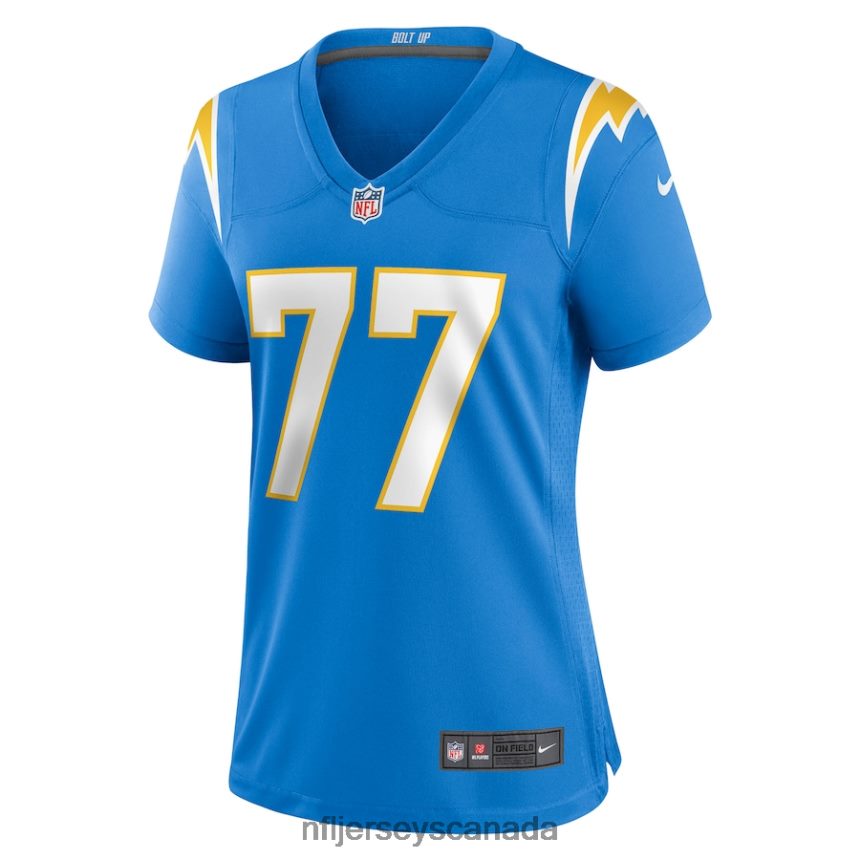 Women Los Angeles Chargers Zion Johnson Nike Powder Blue Player Game Jersey Clothing NFL TBXFR67034