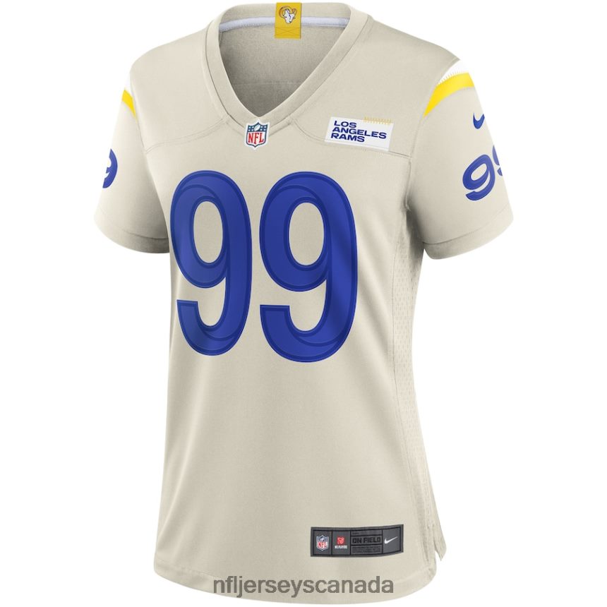Women Los Angeles Rams Aaron Donald Nike Bone Player Game Jersey Clothing NFL TBXFR63289