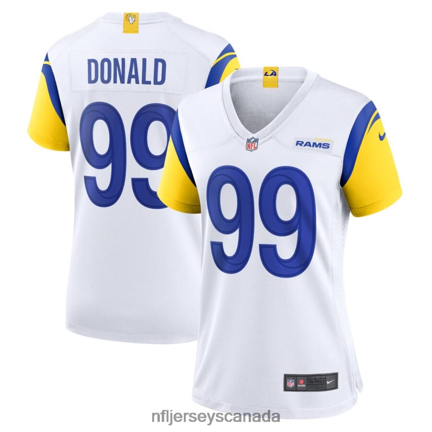 Women Los Angeles Rams Aaron Donald Nike White Alternate Player Game Jersey Clothing NFL TBXFR62115