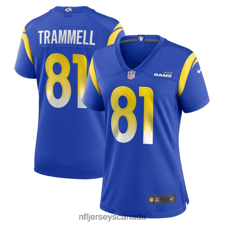 Women Los Angeles Rams Austin Trammell Nike Royal Game Player Jersey Clothing NFL TBXFR65761