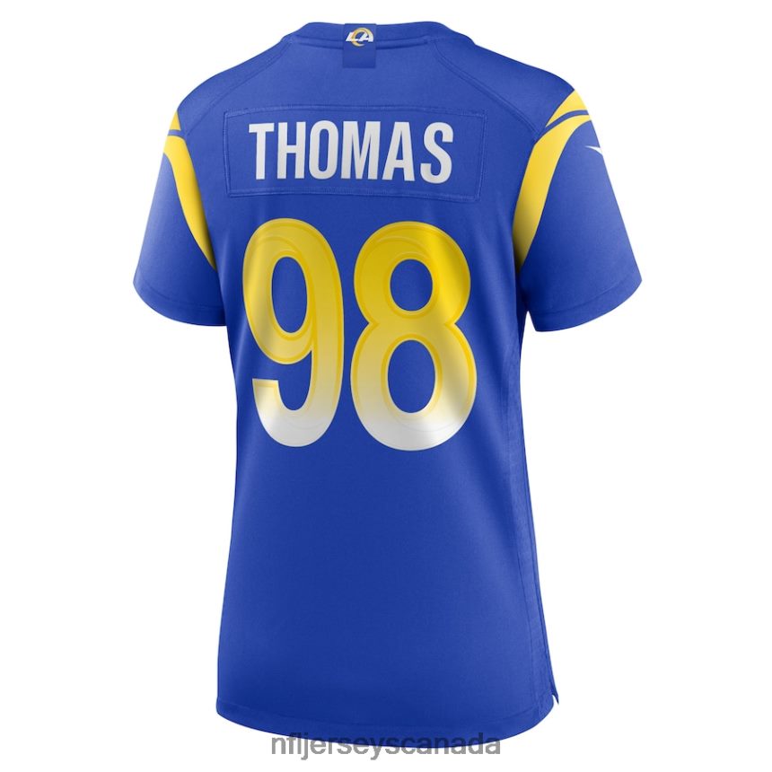 Women Los Angeles Rams Brayden Thomas Nike Royal Game Player Jersey Clothing NFL TBXFR66349