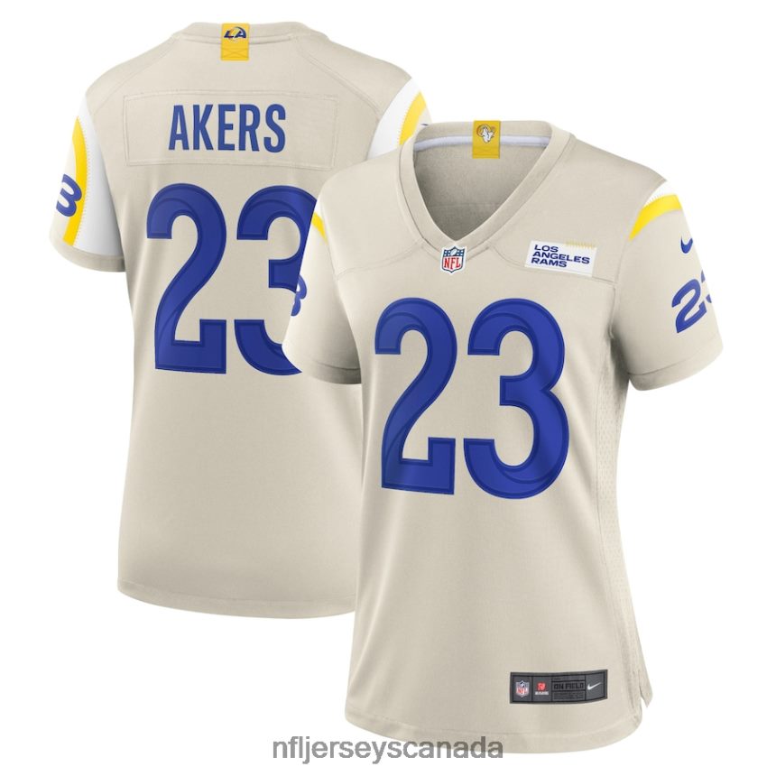 Women Los Angeles Rams Cam Akers Nike Bone Game Jersey Clothing NFL TBXFR65725