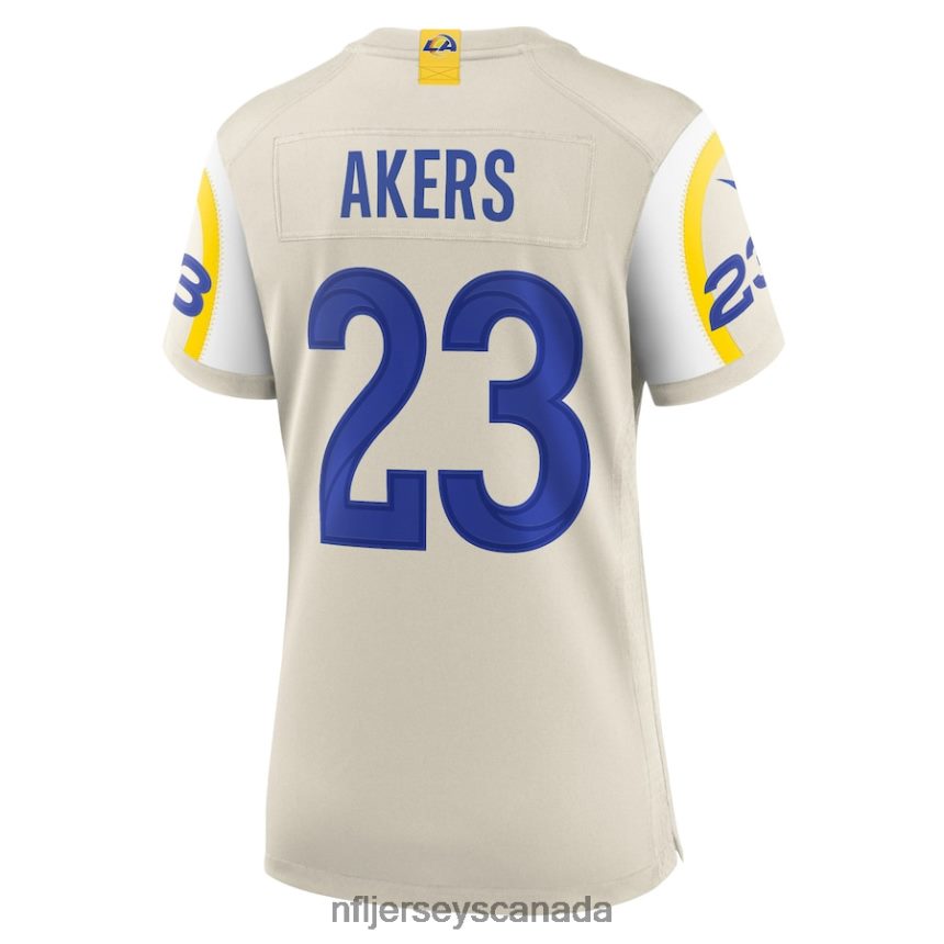Women Los Angeles Rams Cam Akers Nike Bone Game Jersey Clothing NFL TBXFR65725