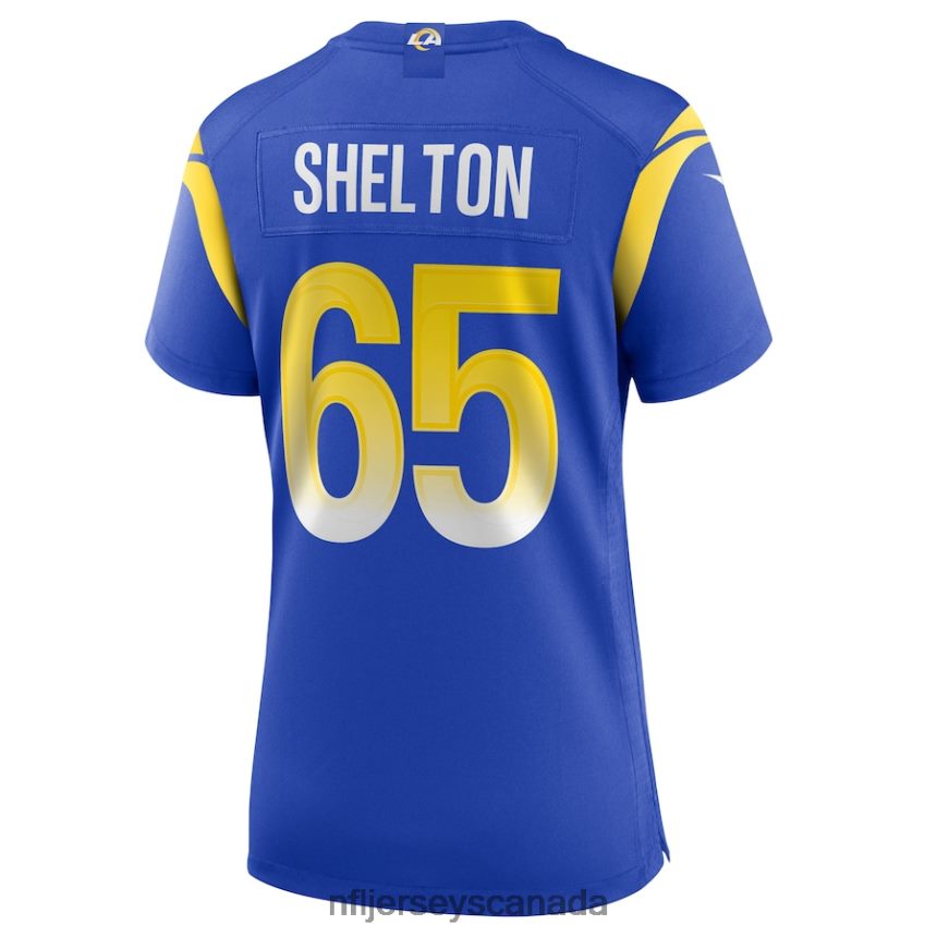 Women Los Angeles Rams Coleman Shelton Nike Royal Game Jersey Clothing NFL TBXFR65882