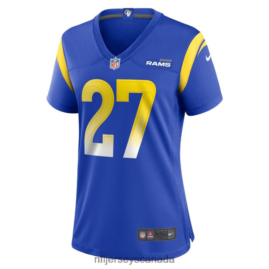 Women Los Angeles Rams Darrell Henderson Jr Nike Royal Game Jersey Clothing NFL TBXFR65631