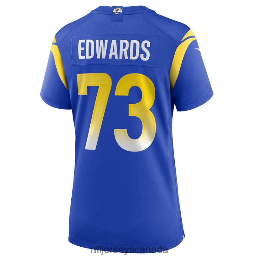 Women Los Angeles Rams David Edwards Nike Royal Game Jersey Clothing NFL TBXFR65620
