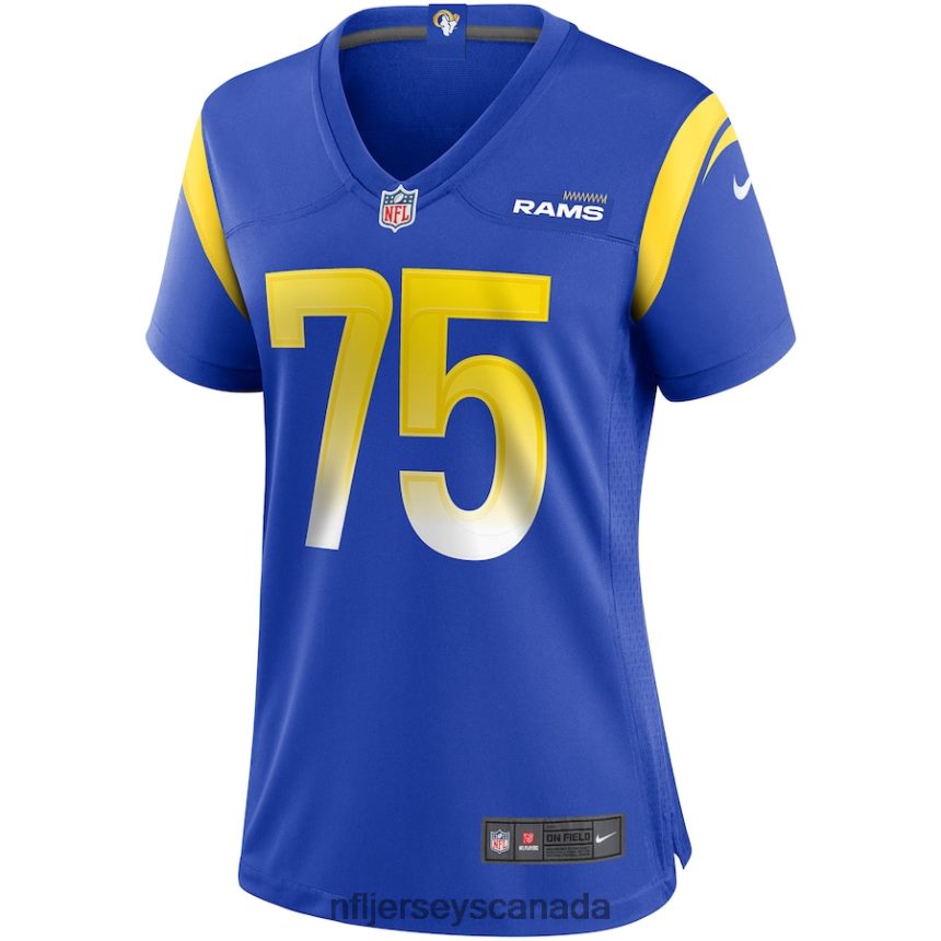 Women Los Angeles Rams Deacon Jones Nike Royal Game Retired Player Jersey Clothing NFL TBXFR64697