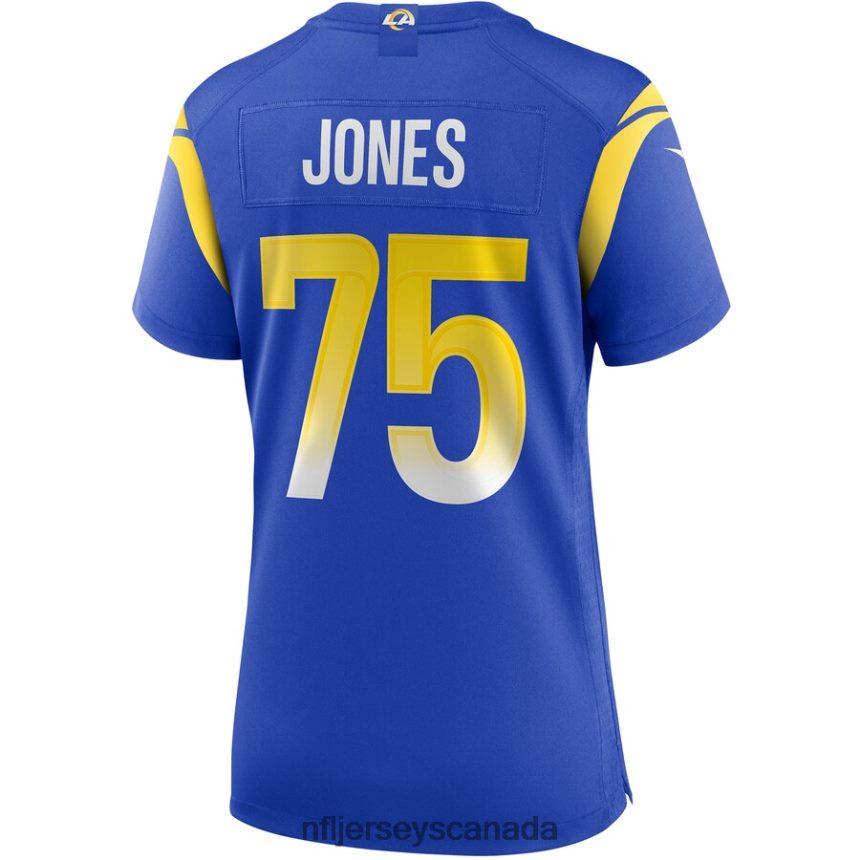 Women Los Angeles Rams Deacon Jones Nike Royal Game Retired Player Jersey Clothing NFL TBXFR64697