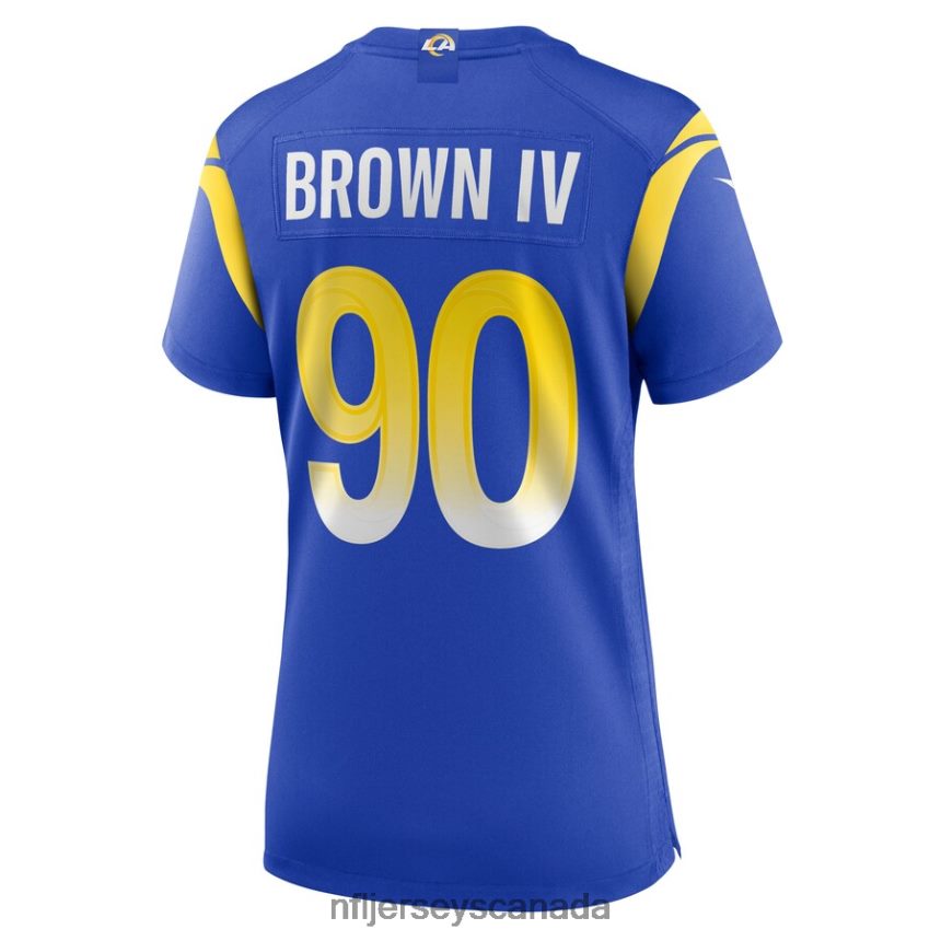 Women Los Angeles Rams Earnest Brown IV Nike Royal Game Player Jersey Clothing NFL TBXFR66585