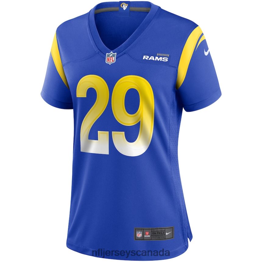 Women Los Angeles Rams Eric Dickerson Nike Royal Game Retired Player Jersey Clothing NFL TBXFR63146