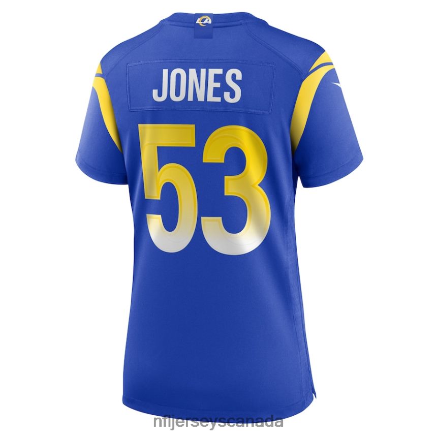 Women Los Angeles Rams Ernest Jones Nike Royal Team Game Player Jersey Clothing NFL TBXFR67097