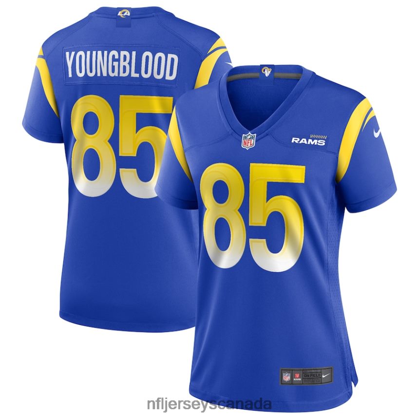 Women Los Angeles Rams Jack Youngblood Nike Royal Game Retired Player Jersey Clothing NFL TBXFR64696