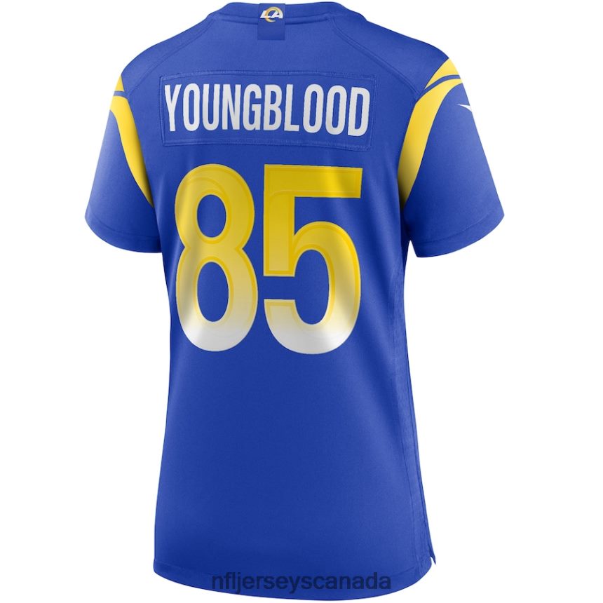 Women Los Angeles Rams Jack Youngblood Nike Royal Game Retired Player Jersey Clothing NFL TBXFR64696