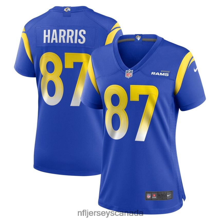 Women Los Angeles Rams Jacob Harris Nike Royal Game Player Jersey Clothing NFL TBXFR65727