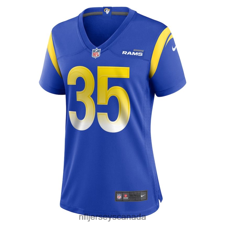 Women Los Angeles Rams Jake Hummel Nike Royal Game Player Jersey Clothing NFL TBXFR65741