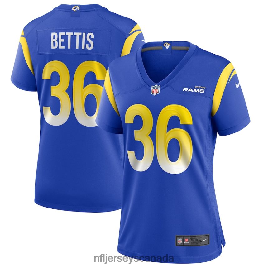 Women Los Angeles Rams Jerome Bettis Nike Royal Game Retired Player Jersey Clothing NFL TBXFR64868