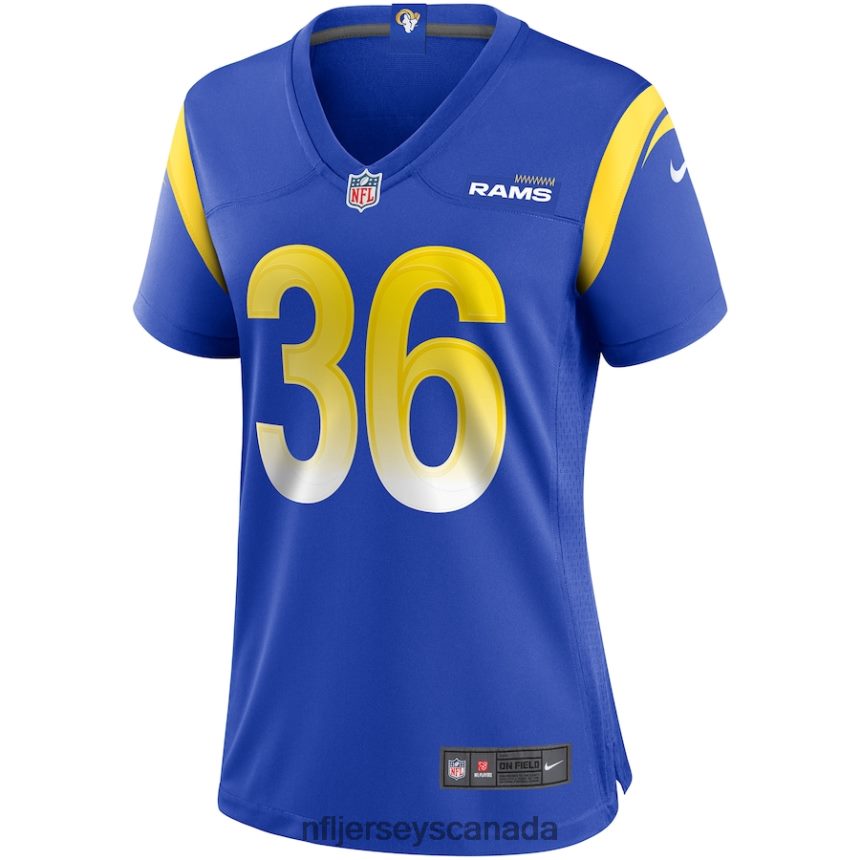 Women Los Angeles Rams Jerome Bettis Nike Royal Game Retired Player Jersey Clothing NFL TBXFR64868