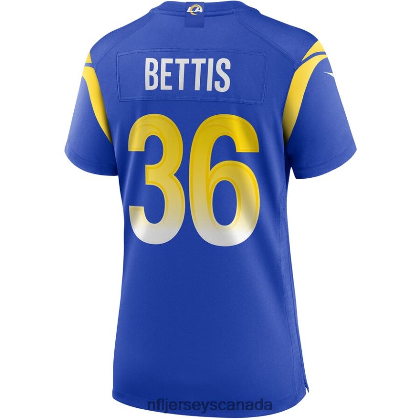 Women Los Angeles Rams Jerome Bettis Nike Royal Game Retired Player Jersey Clothing NFL TBXFR64868