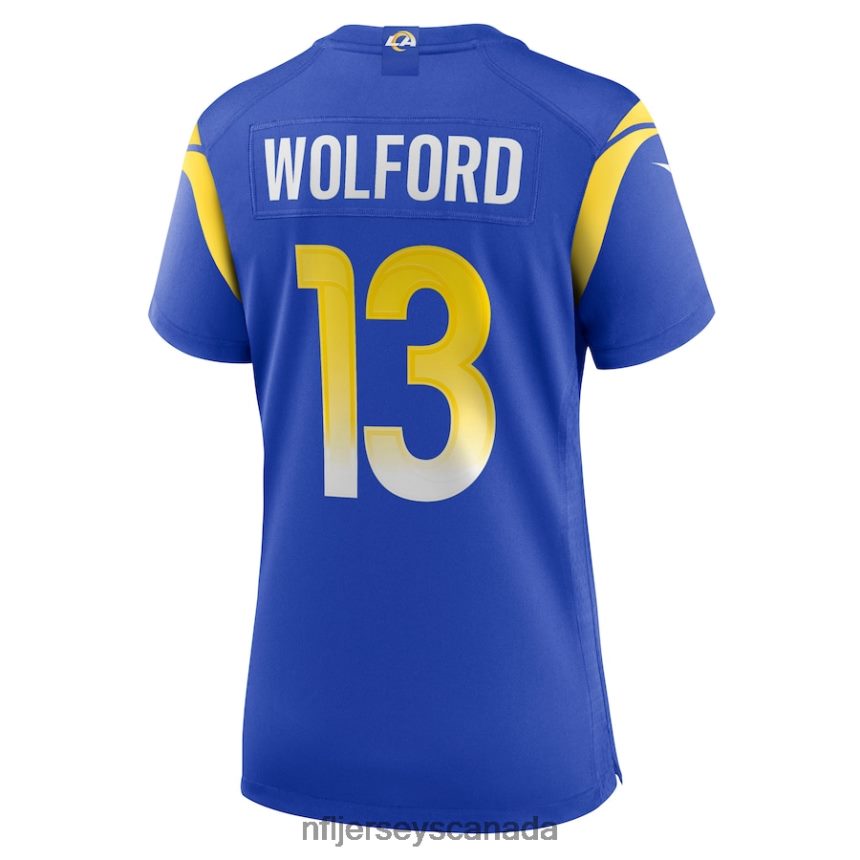 Women Los Angeles Rams John Wolford Nike Royal Game Player Jersey Clothing NFL TBXFR65630
