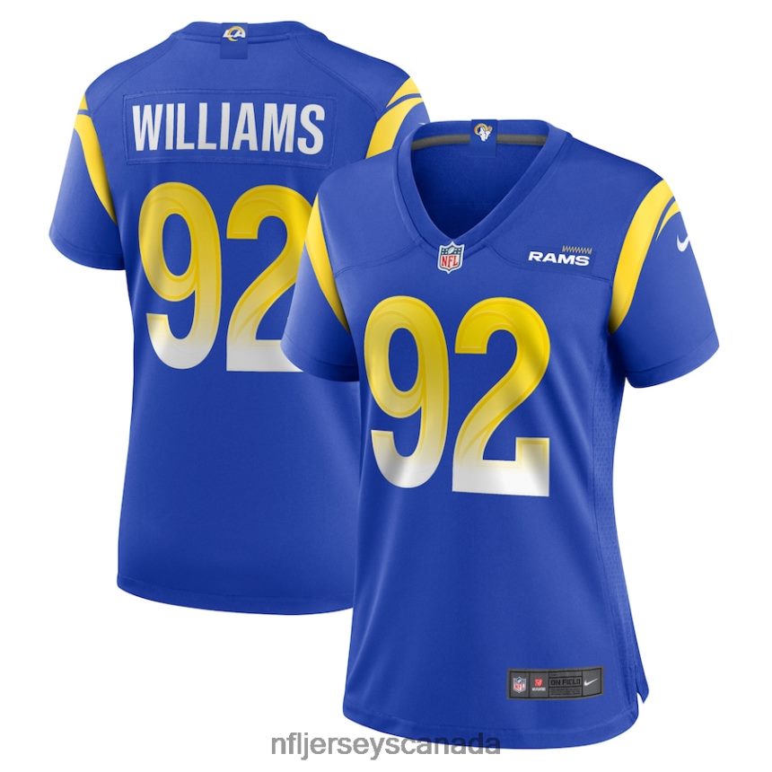 Women Los Angeles Rams Jonah Williams Nike Royal Game Player Jersey Clothing NFL TBXFR66804