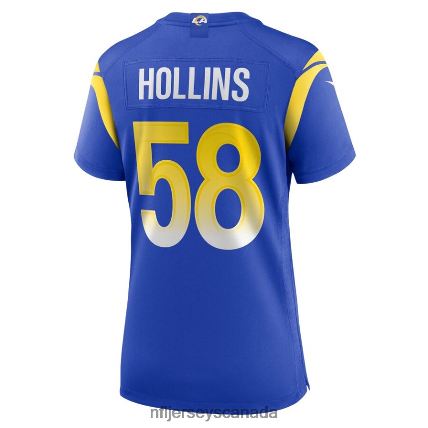 Women Los Angeles Rams Justin Hollins Nike Royal Game Jersey Clothing NFL TBXFR66775