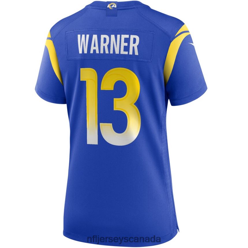 Women Los Angeles Rams Kurt Warner Nike Royal Game Retired Player Jersey Clothing NFL TBXFR62872