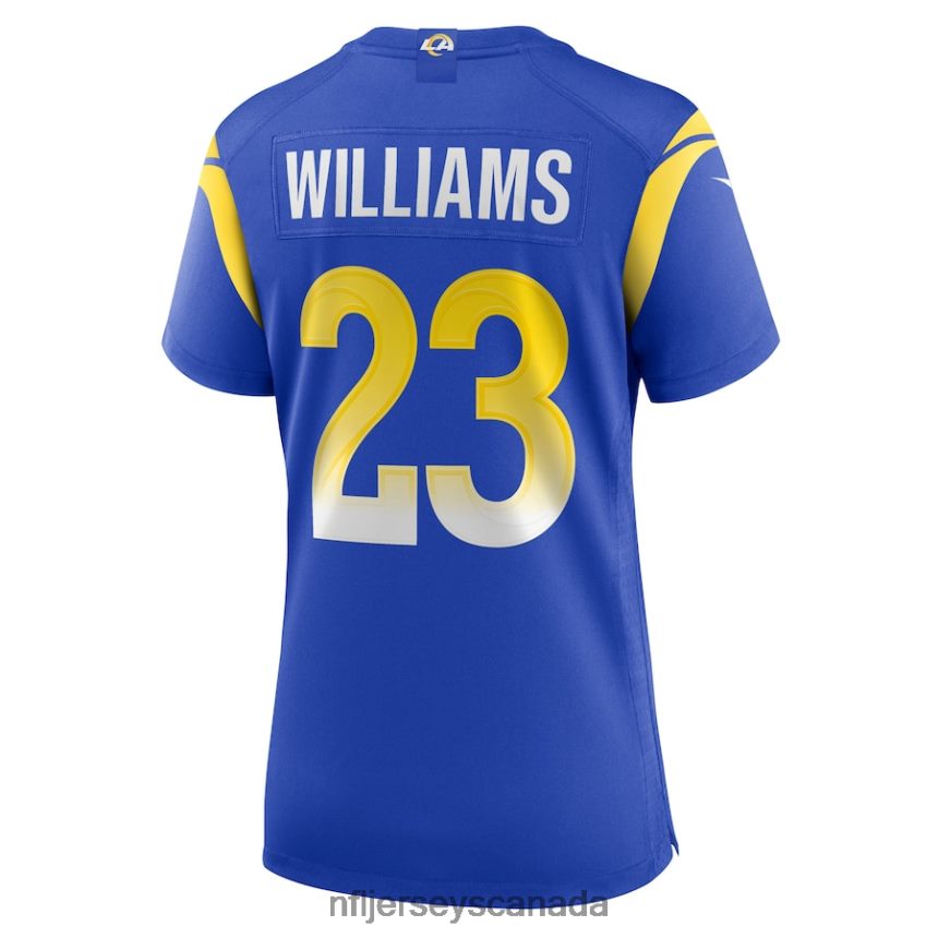 Women Los Angeles Rams Kyren Williams Nike Royal Game Player Jersey Clothing NFL TBXFR64855