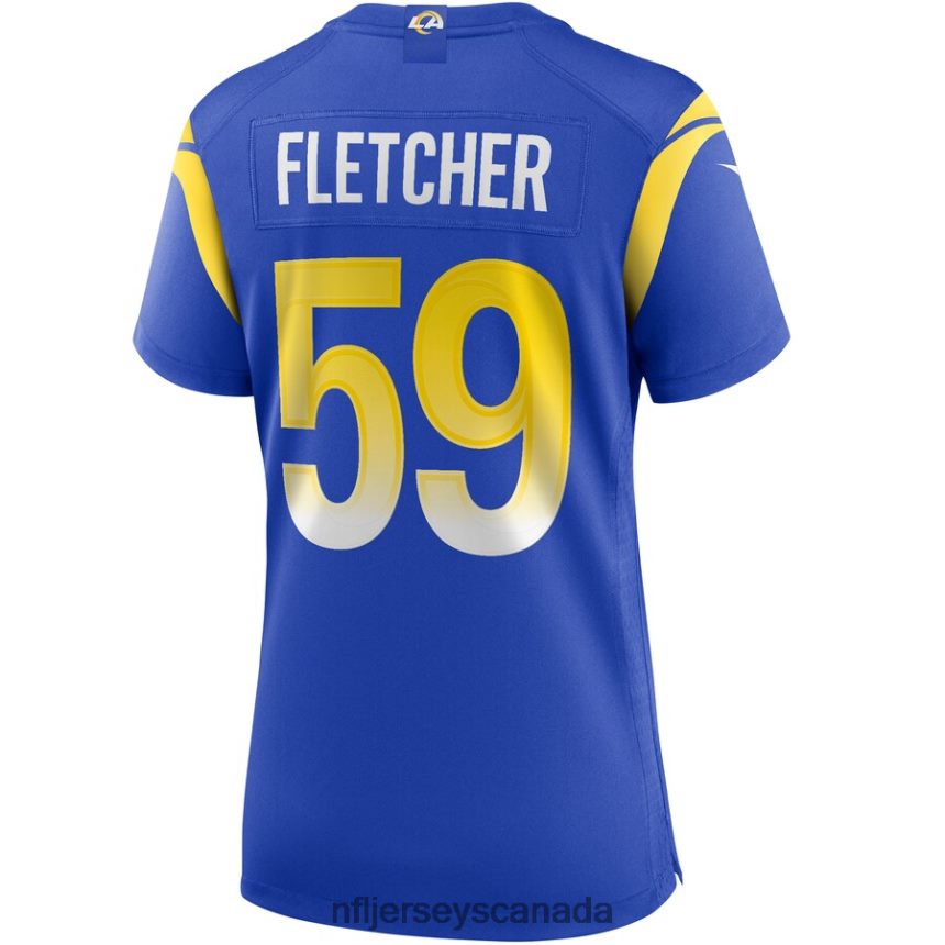 Women Los Angeles Rams London Fletcher Nike Royal Game Retired Player Jersey Clothing NFL TBXFR66409